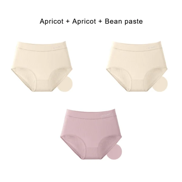 3PCS Cotton Panties for Women Underwear Plus Size Brief Girls Sexy Lingerie Solid Color Panties Female Seamless Underpant Ladies - Image 16