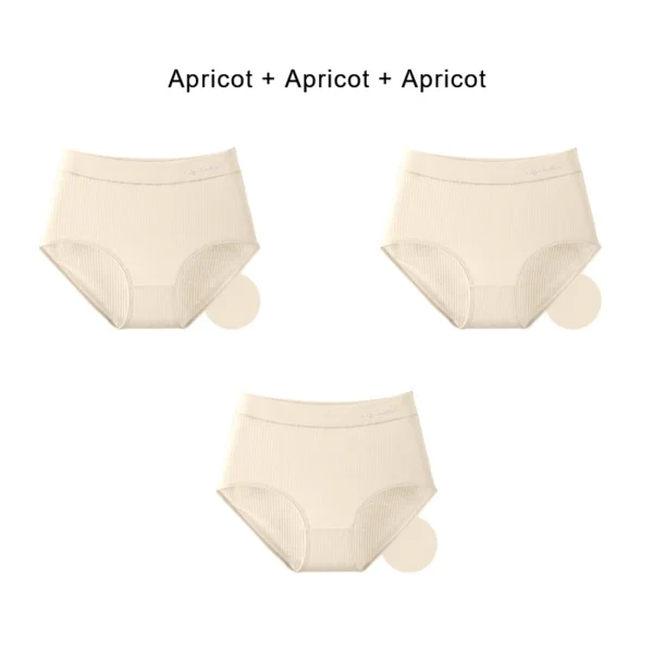 3PCS Cotton Panties for Women Underwear Plus Size Brief Girls Sexy Lingerie Solid Color Panties Female Seamless Underpant Ladies - Image 8