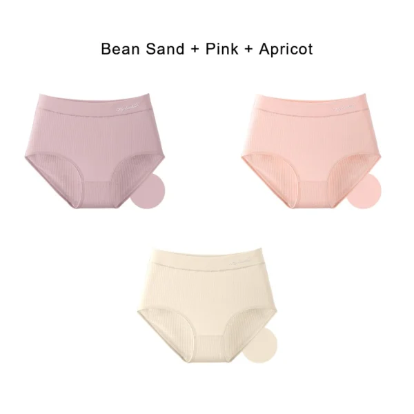 3PCS Cotton Panties for Women Underwear Plus Size Brief Girls Sexy Lingerie Solid Color Panties Female Seamless Underpant Ladies - Image 13