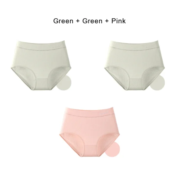 3PCS Cotton Panties for Women Underwear Plus Size Brief Girls Sexy Lingerie Solid Color Panties Female Seamless Underpant Ladies - Image 15