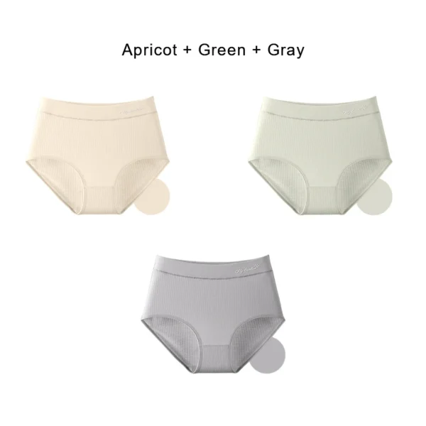 3PCS Cotton Panties for Women Underwear Plus Size Brief Girls Sexy Lingerie Solid Color Panties Female Seamless Underpant Ladies - Image 17