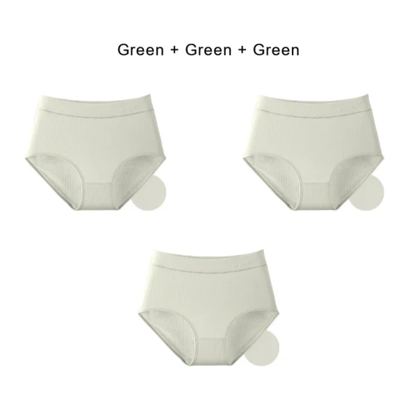 3PCS Cotton Panties for Women Underwear Plus Size Brief Girls Sexy Lingerie Solid Color Panties Female Seamless Underpant Ladies - Image 18