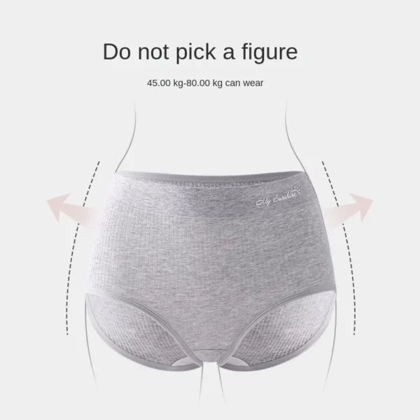 3PCS Cotton Panties for Women Underwear Plus Size Brief Girls Sexy Lingerie Solid Color Panties Female Seamless Underpant Ladies - Image 3